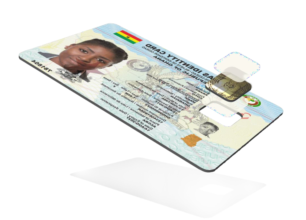 Sample Ghana Card layout